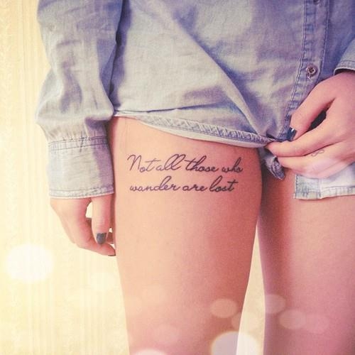Not all those who wander