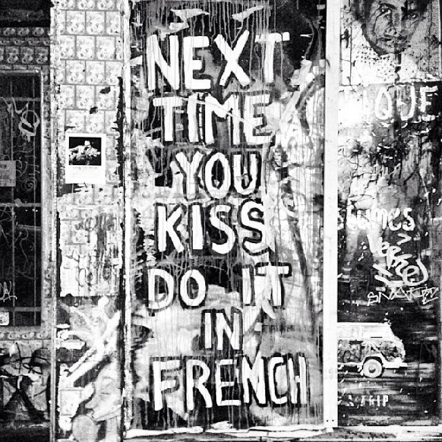 Next time you kiss, do it in French