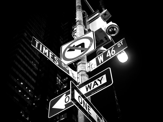 City street signs