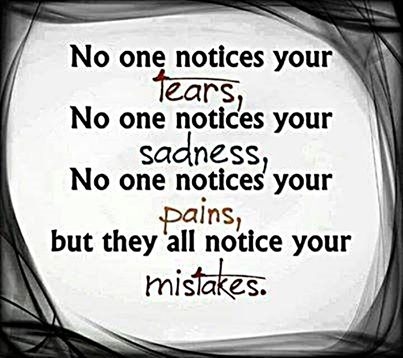 no one notices