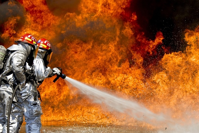 Fighting the flames