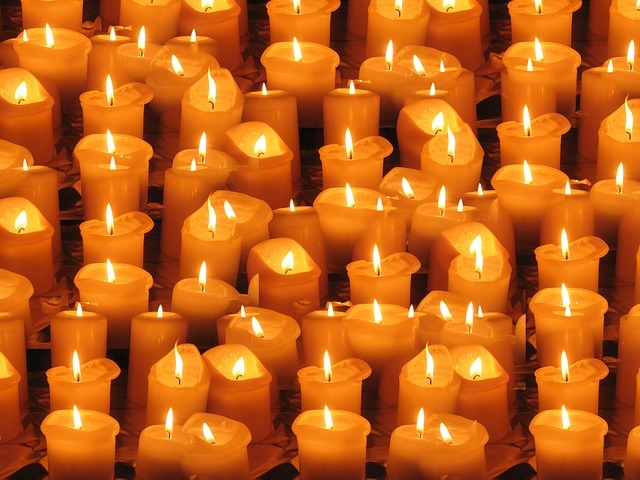 Burning candles