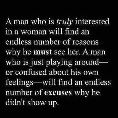a man who is truly interested a man who is truly interested
