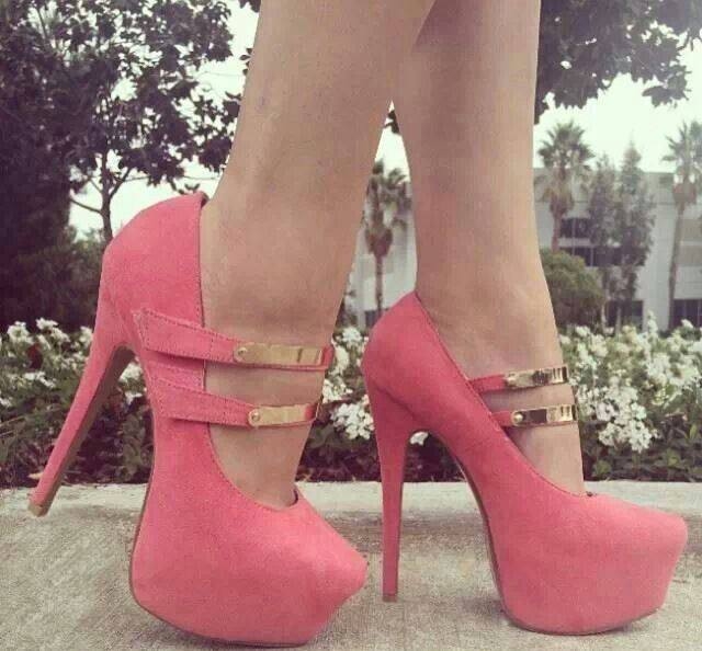 Pink Suede Pumps