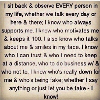I sick back and observe