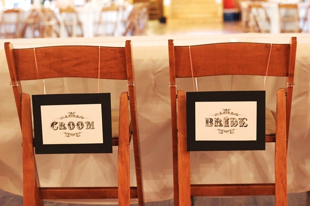 Bride and groom chairs Bride and groom chairs