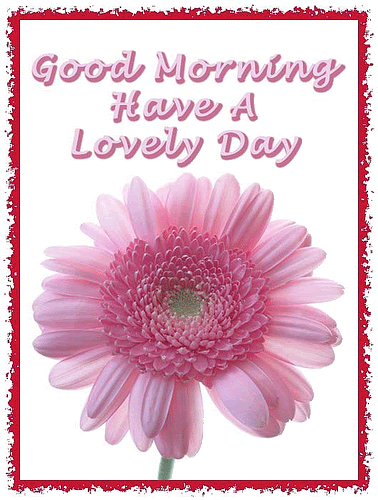 Good morning, have a lovely day