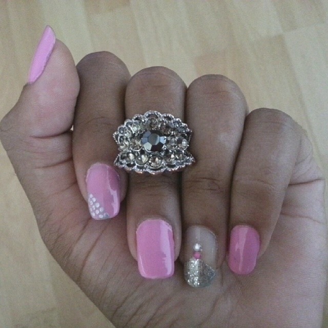 Pretty pink nails