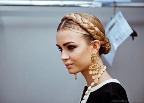 Blonde braid wrap Blonde braid wrap