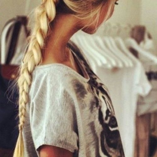 Blonde fishtail