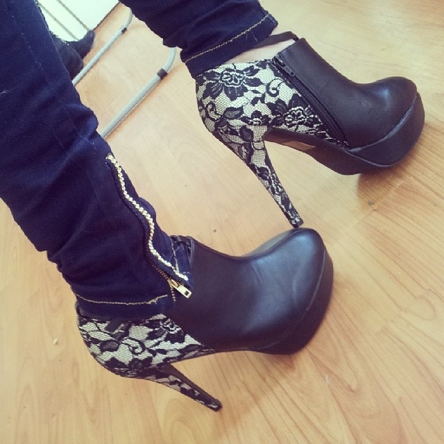 Floral heels