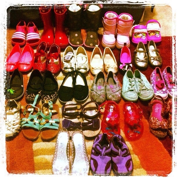 Girl shoe collection