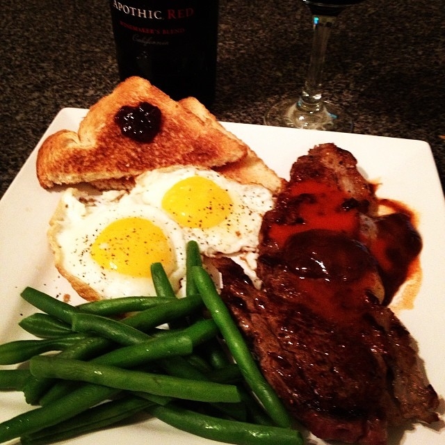 Steak and eggs Steak and eggs