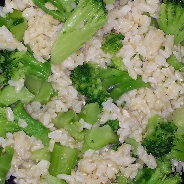 Broccoli with rice