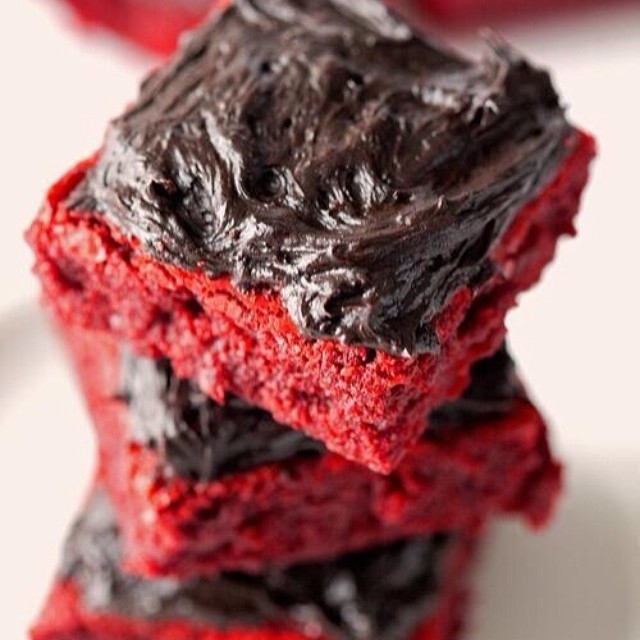 Red velvet brownies Red velvet brownies