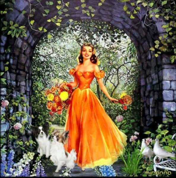 Lady in her Garden Lady in her Garden