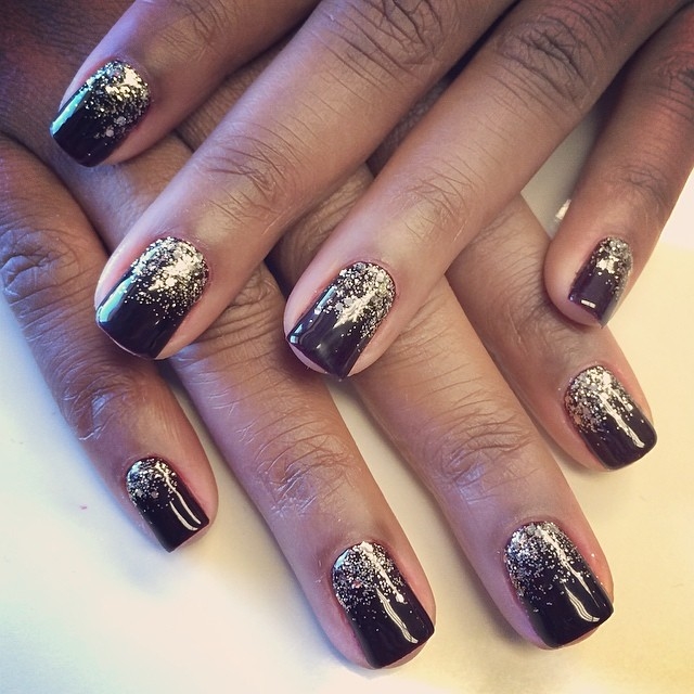 Chic gold ombre