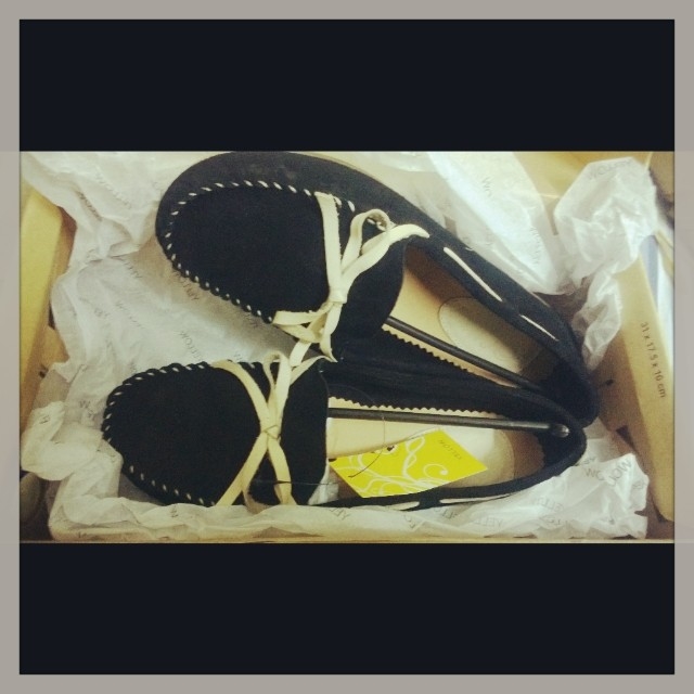 Black loafers 
