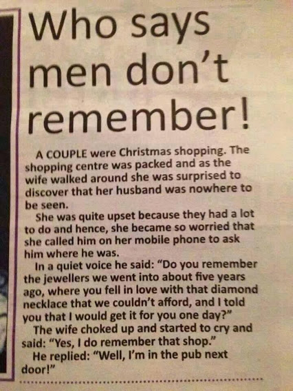 Who says men dont remember Who says men dont remember