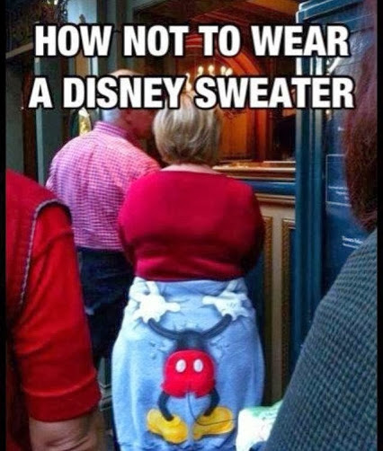 How to not wear a Disney sweater