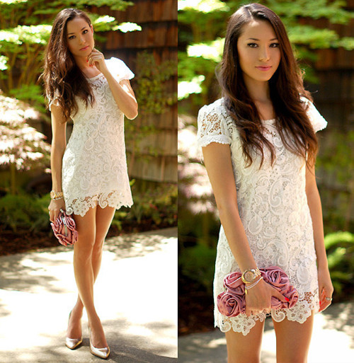 Pretty Lace Dress for Summer
