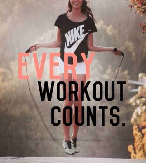 Every workout counts