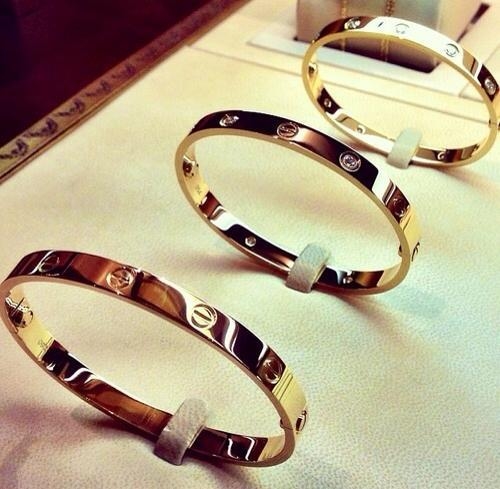 Gold bracelets