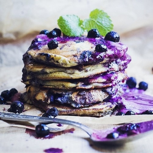 Blueberry pancakes Blueberry pancakes