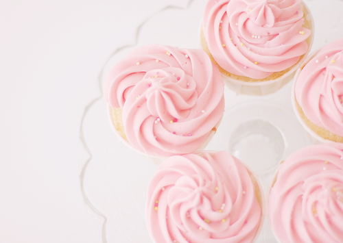 Pink swirl cupcakes