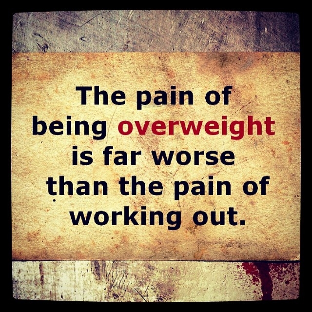 The pain of being overweight The pain of being overweight