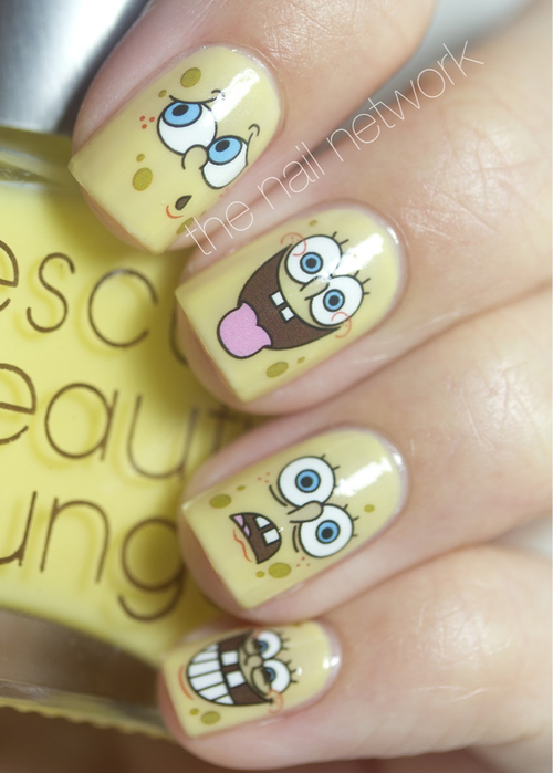Spongebob nails