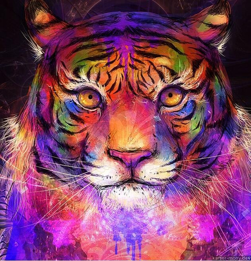 Artful tiger