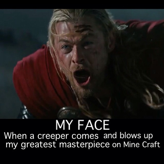 My face
