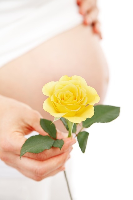 Pregnancy and flower Pregnancy and flower