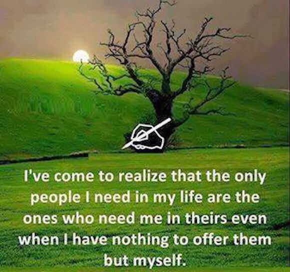 Ive come to realize Ive come to realize