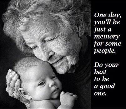 One day you will just be a memory