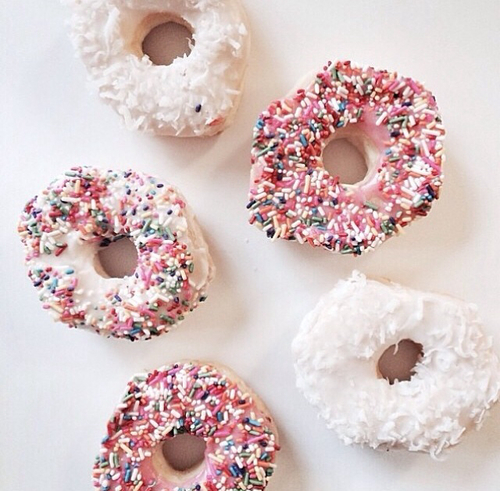 Sprinkled donuts