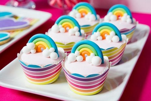 Rainbow cupcakes Rainbow cupcakes