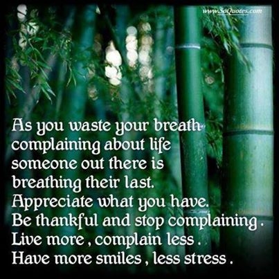 as you waste your breath complaining
