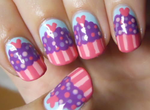 Cupcakes nails Cupcakes nails