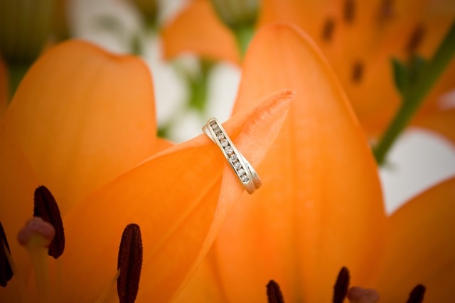 Ring on flower