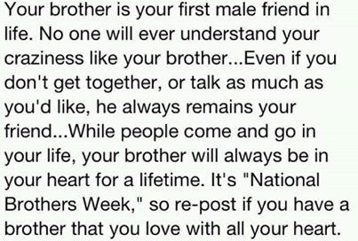 your brother your brother