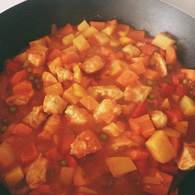 Chicken afritada Chicken afritada