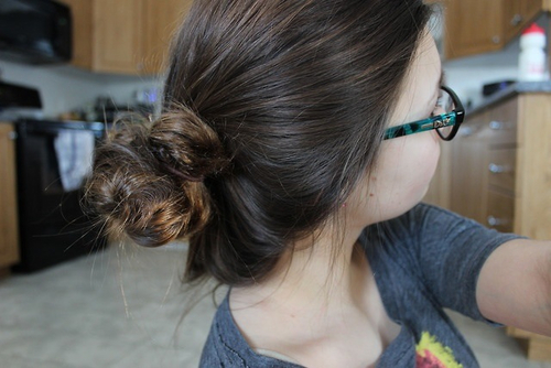 Brunette bun Brunette bun