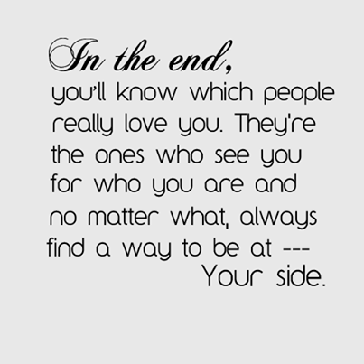 in the end in the end