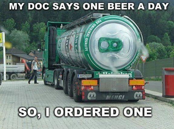 One beer a day One beer a day