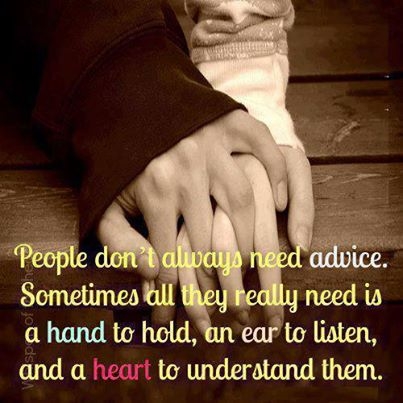 People dont always need advice