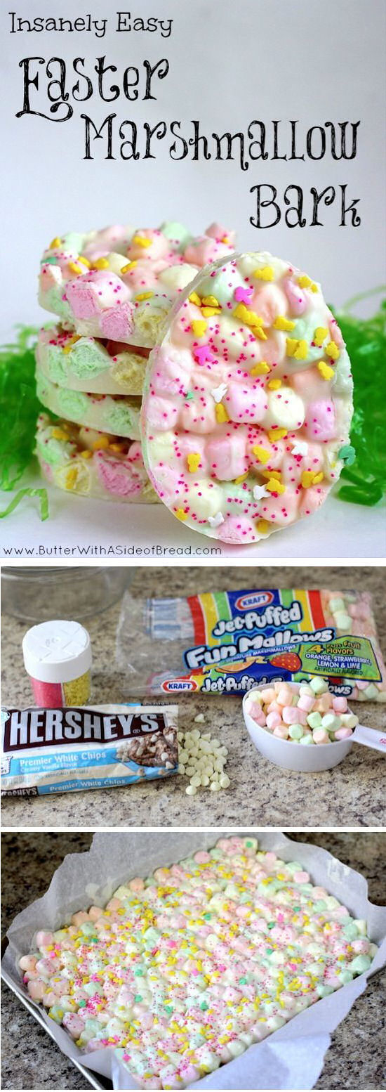 DIY Easter Marshmallow Bark DIY Easter Marshmallow Bark