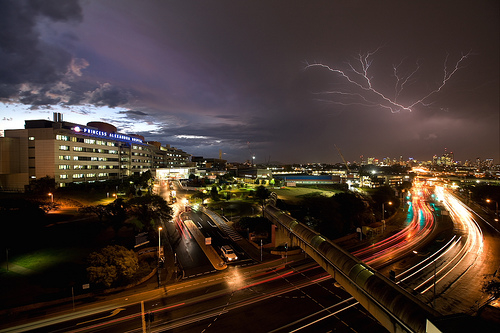 Lightning in the city Lightning in the city