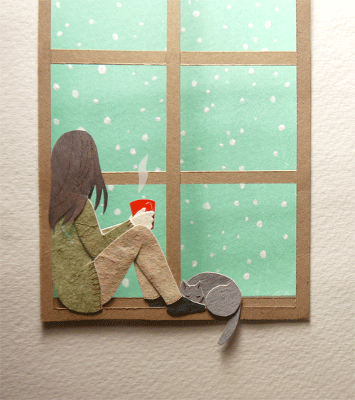 Watching the snow
